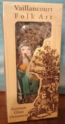 $28.99 • Buy Vtg Vaillancourt German Folk Art Scherenschnitte Santa Ornament OR561