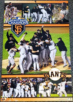 San Francisco Giants 2010 World Series CELEBRATION Vintage 22x34 Wall POSTER • $44.99