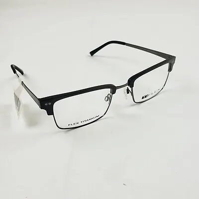 Ti Flex Titanium MC T1721 Matte Black Gun Eyeglasses Frames 53 17 140 NWOT • $19.99
