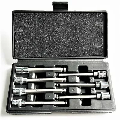 7pc STARK 3/8  DRIVE S2 ALLOY EXTRA LONG BALL HEX ALLEN SOCKET SET METRIC 33804 • $24.99