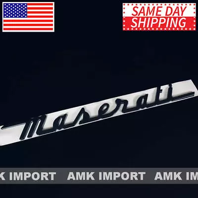 Maserati Trunk Nameplate Logo Emblem Badges Ghibli OEM Replacement Gloss Black • $49.95