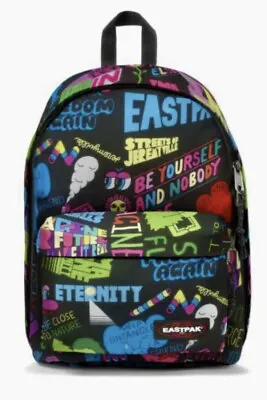 EASTPAK -logo Out Of Office Jeremyville Print Size 27L Backpack • £39.99