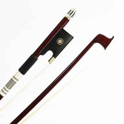 High Quality Pernambuco Violin Bow 4/4 Size Ebony Frog Natural Horsehair • $34.99