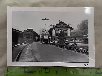 Vintage Photograph Railroad Chicago Northwestern Station North Freedom Wisconsin • $7.50