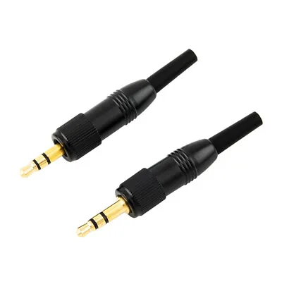 2PCS 3.5mm 1/8  Stereo Screw Audio Connector With Locking Microphone Spare Plug • £7.55