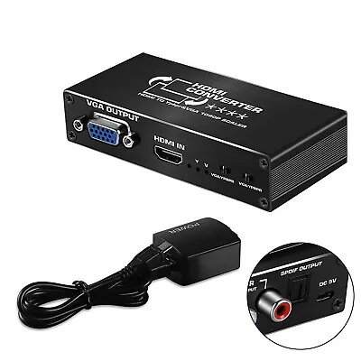 HDMI To Ybprp Component Converter With Audio HDMI To RGB Converter 1080P • £35.99