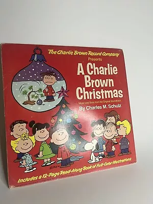 A Charlie Brown Christmas LP 1977 Includes A 12 Page Read-Along Book • $35