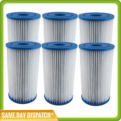 6 X INTEX TYPE A / KRYSTAL CLEAR POOL CARTRIDGE FILTER ELEMENT • $69