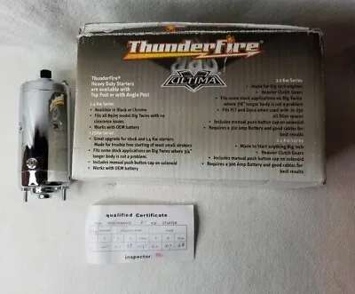 $139.95 • Buy New Ultima  ThunderFire  70-131  Chrome Starter Motor