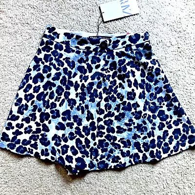 Zara Leopard Print Skirted Shorts NWT Sz XS • $21