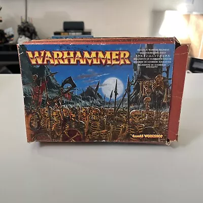 Warhammer Fantasy - Vampire Counts - Skeleton Warriors Regiment - Box Opened • $74.95