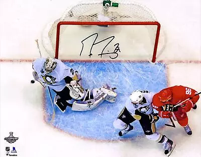 Marc-Andre Fleury Penguins Signed 16 X 20 2009 SC Finals G7 Clinching Save Photo • $129.99