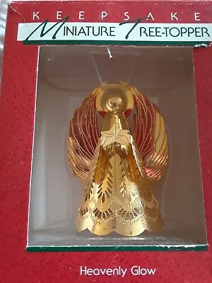 Hallmark Heavenly Glow Miniature Tree Topper 1988 Christmas Ornament NIB • $14