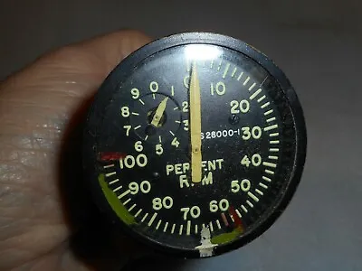 Vintage Boeing B52 Bomber GE Tachometer Indicator RPM Gauge Army Surplus • $799.99