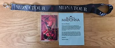 £23.99 • Buy Madonna MDNA Tour Lanyard & Souvenir Laminate ICON Fan Club Issue