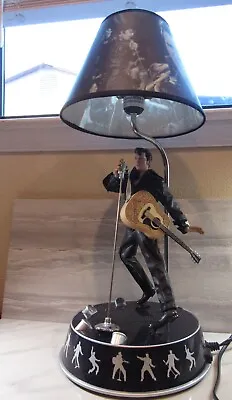 Vintage King America Elvis Presley Animated Table Lamp Stage Lit Plays Hound Dog • $150