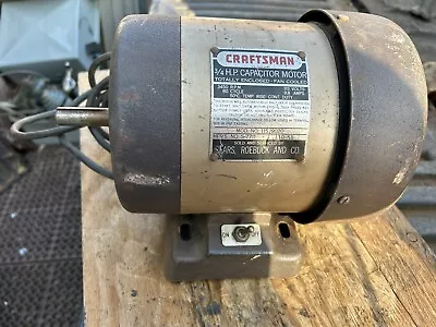 Craftsman Table Saw Drill Press Motor 120 VAC 3450 RPM 3/4 HP Model 115.19020 • $149.99