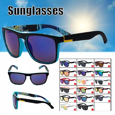 $12.59 • Buy Polarized Mens Sunglasses Polarised Style Square Frame Glasses Sports Driving
