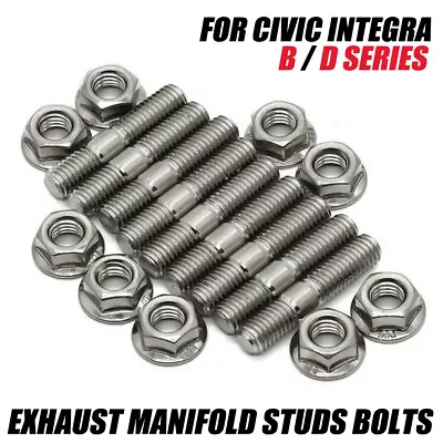 For Honda Acura Exhaust Manifold Stud Kit 9 Bolt B/D Series Civic Integra B18 V3 • $6.99