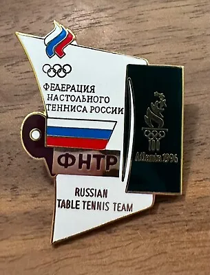 Atlanta 1996 Russia Russian Table Tennis Team NOC Olympic Pin • $6