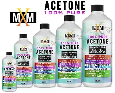 £8.99 • Buy 100% Pure Acetone Superior Quality Nail Polish Remover UV/LED GEL FAST DELIVERY