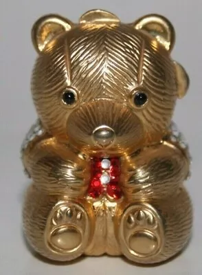 Judith Leiber Vintage Teddy Bear Pillbox Trinket • $199