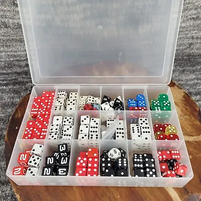 Large Gaming Dice Lot Of 6 Sided Dice And Mix Of Others • $39.99