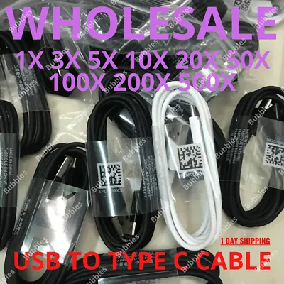 USB Type C Cable Lot Fast Charger Charging Cord For Samsung Galaxy Android Phone • $488.35