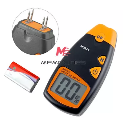 LCD Digital Moisture Meter Wood Moisture Hygrometer Timber Damp Detector Tester • $27.15