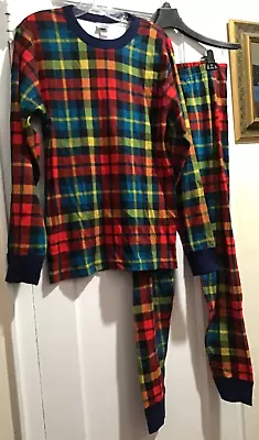 Hanna Andersson Plaid Pajamas Top & Joggers Organic Womens Sz M Nwot • $39.99