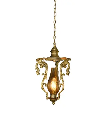 Gothic Bronze Lantern Griffin Chandelier Chimera Vintage • $660