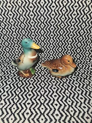 Vintage West Germany Wild Ducks Salt And Pepper Shakers Mallard • $10