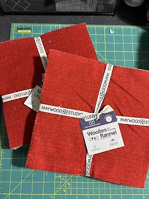 Maywood Studio Woolies Flannel Vol. 2 Colors NEW - 10  Layer Cake Squares • $47