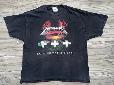 Vintage Y2K Metallica Master Of Puppets Tour T-Shirt Black Men’s Size 2XL (2007) • $39.99