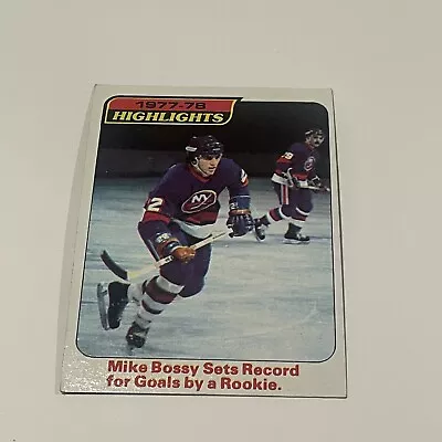 1978-79 1978 Topps Highlights Mike Bossy #1 Rookie RC HOF - Islanders FREE SHIP • $4.99