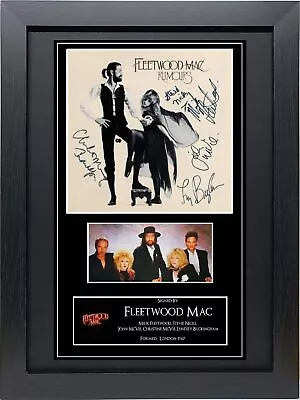 Fleetwood Mac Mounted Signed Autograph Presentation.  Inc Free Gift. • £10