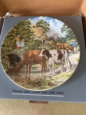 Wedgwood Cow Plate A Cooling Drink Life On The Farm John Chapman Boxed Perfect • £8.99