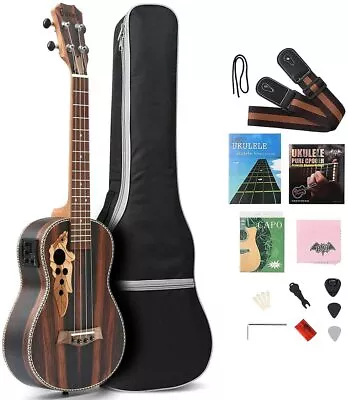 Batking 26 Inch All Blackwood Tenor Acoustic Electric Ukulele With Truss Rod/EQ • $179