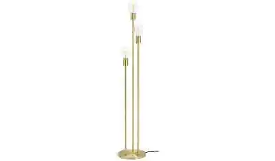 Habitat Exposed Bulb 3 Light Slim Stems 139cm Tall Floor Lamp - Brass 2911362 • £44.99