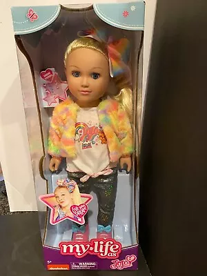 $90.49 • Buy 2021 My Life As JoJo Siwa Pop Star 18  Poseable Doll Bow Fur Jacket Leggings NEW