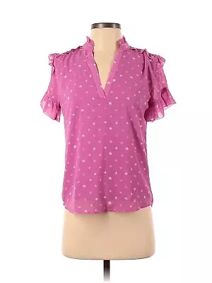 NWT J.Crew Women Purple Short Sleeve Blouse XXS • $15.74