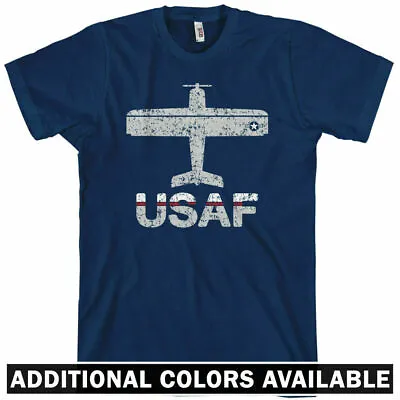 $26.99 • Buy Fly USAF Air Force T-shirt - Jet Fighter Pilot Airplane Military USA - Men S-4XL