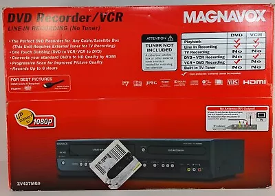 Magnavox ZV457MG9 - DVD Recorder Player / VCR VHS Combo - Brand New Unopened • $799