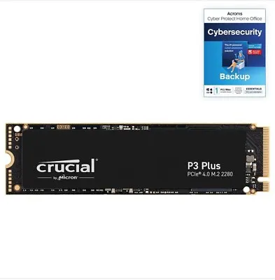 Crucial P3 Plus 2TB NVMe Internal SSD (CT2000P3PSSD801) Acronis Edition New • £100