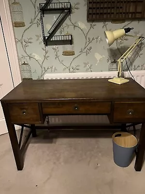 Laura Ashley Desk/dressing Table With Bronze Handles And Three Drawers Used • £200