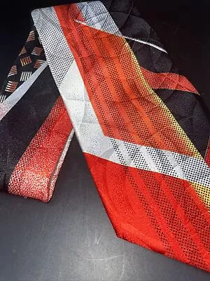 Vintage Italian Silk Men’s Tie Retro 58x4” Vitaliano Pancaldi • $30