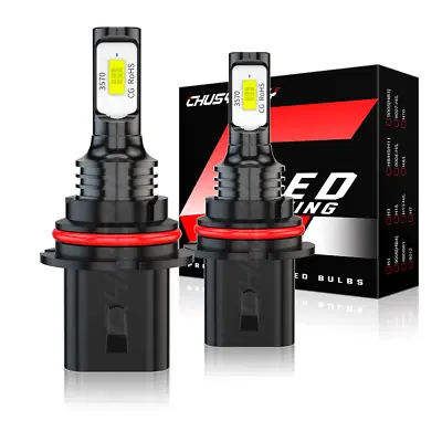 9007 LED Headlight Bulbs HB5 High/Low Beam 330000LM Super Bright White Lamps 2x • $17.99