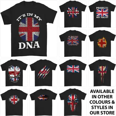 Union Jack T-Shirt Great Britain British UK 1 • £8.99