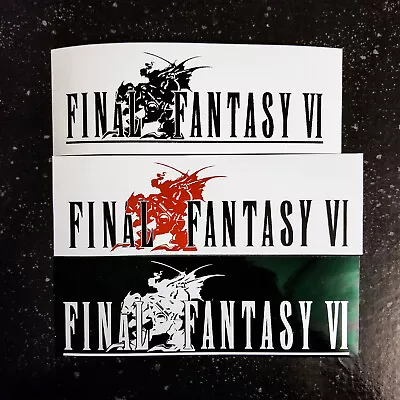 [6  X 2 ]  [Vinyl Bumper Sticker] - Final Fantasy VI 6 Logo - SFC Famicom Retro • $5.49