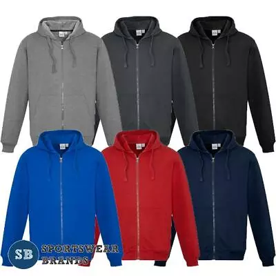 Mens Full Zip Hoodie Jacket Casual Fleece Size XS S M L XL 2XL 3XL 5XL SW762M • $48